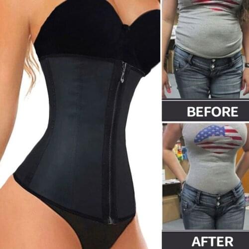Corset Women Latex Waist Trainer 9 Steel Bone Gothic Corsets Slimming Belt Shapers Plus Size Hourglass Wasipe Underbust Corselet