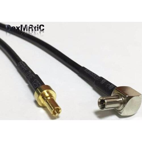 1PC New TS9 Right Angle Connector Switch CRC9 Male Plug Connector RG174 Wholesale 20CM 8" Adapter