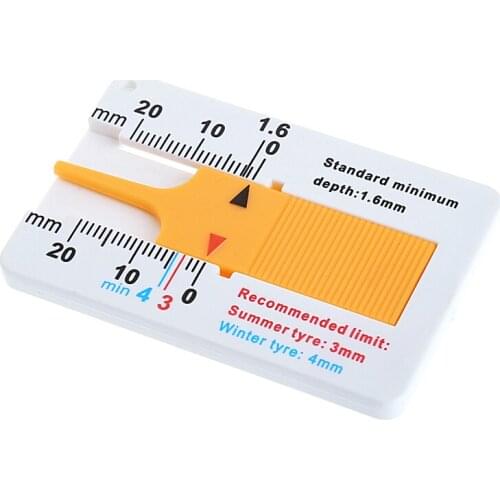 1Pc New Tyre Tread Depth Gauge Car Motorcycle Trailer Wheel Measure Tool