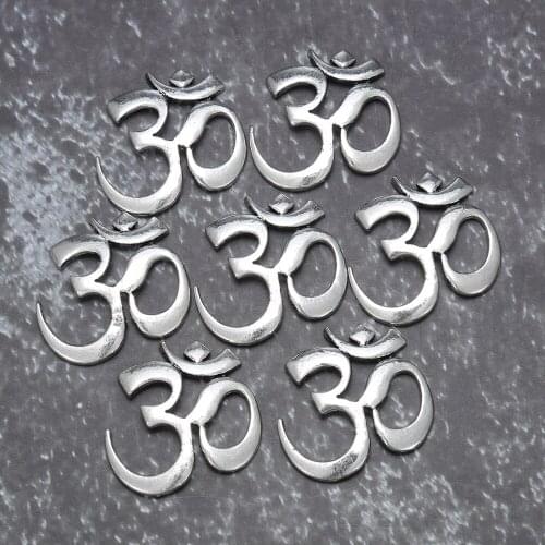1pc Moola Mantra Om Charms Pendant for Handmade Gfit Crafts Bracelets Necklace DIY Wedding Decoration ZH-89