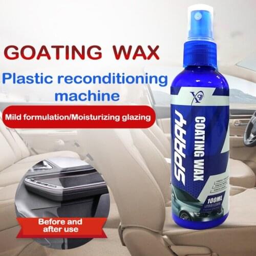100ml Plastic Parts Retreading Restore Agent Wax Instrument Reducing Agent Accessories Auto Interior Maintenance Car Cleaner