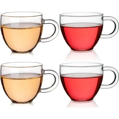 4PCS 80ml Espresso Cup Double Wall Glass Clear Handmade Heat Resistant Tea Drink Cups Drink Mug Coffee Cups Insulated Glass