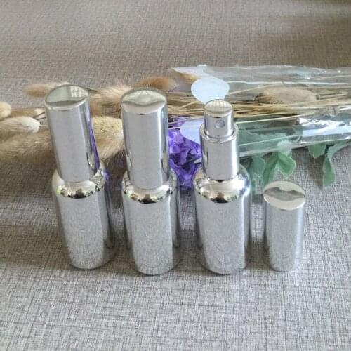 50ml glass silver plated refillable empty atomiser spray perfume bottle,perfume container,perfume packing 50pcs/lot
