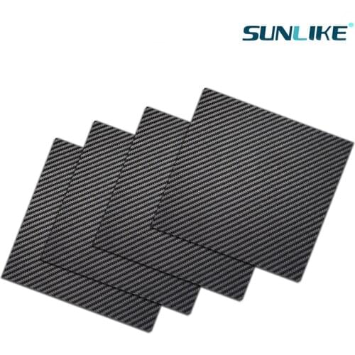 500x500mm Factory direct sale Full 3K Carbon fiber Plate sheet Board panel 50x50cm thickness 0.25 0.5 1.0 1.5 2.0 2.5 3 3.5 4 mm