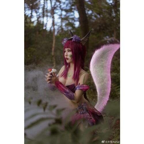 Ahri LOL Elderwood Eternal ForestNew Skin Uniform Cosplay Costume Customized Free Shipping F