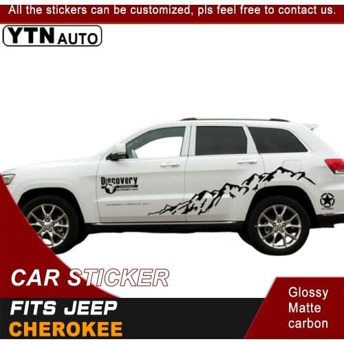 Car Stickers For Jeep Cherokee 2010-2020 2 Pcs Protect Scratch Side Body Graphic Vinyls Car Accessories Car Stickers And Decals