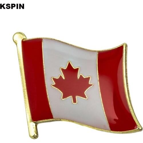 Canada flag pin lapel pin badge 10pcs a lot Brooch Icons KS-0083