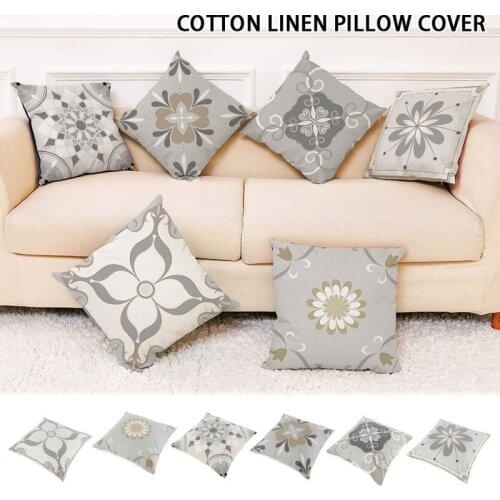 45cm Soft Flannel Cushion Cover Sofa Bed Nordic Decorative Pillow Case Geometric Art Cushion Cover Home Textile