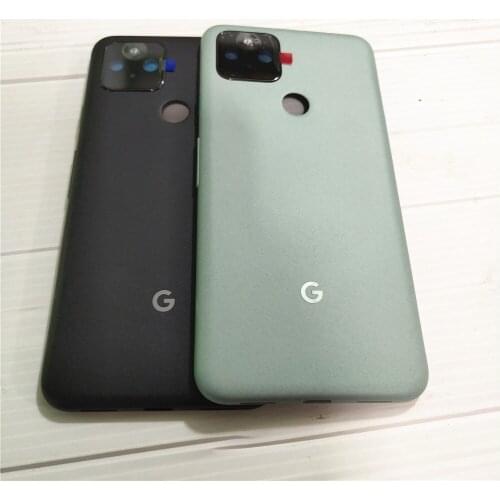 For Google Pixel 5 Pixel5 Back Battery Cover Door Housing Case Rear Camera Lens Glass Replace Parts