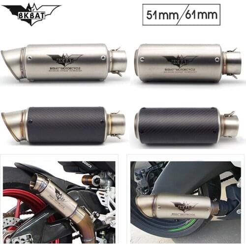 Motorcycle Exhaust Muffler 51mm 61mm Pitbike Escape Project For suzuki bandit 600 katana gsx600f burgman 400 intruder vl 1500