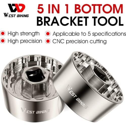 5 in 1 Bicycle Bottom Bracket Remover Repair Tools Bike Axis Puller Extractor for R60 BB-9100 DUB16T FSA386 Riding Cycling Part