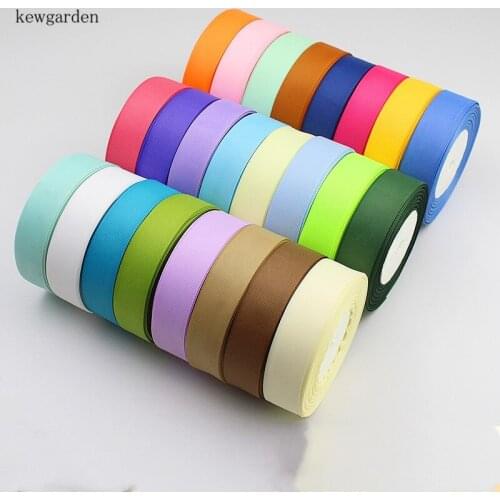 Kewgarden 38mm 1.5" Grosgrain Ribbons DIY Bowknot Satin Ribbon Handmade Tape Double Face Riband 12m/lot