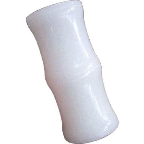 Chinese Hand-Carved Natural White Jade Pen Container