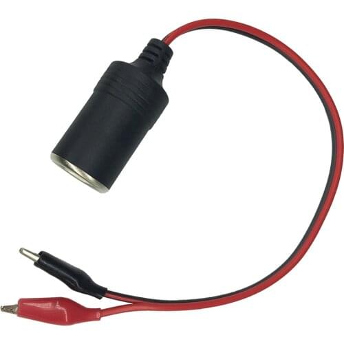 Mini portable 30cm Car Battery Clip/Clamp Convert Switch Car Cigarette Lighter Socket Connector Adapter Power 12V small clip