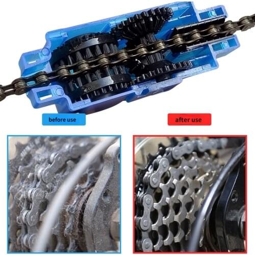 HOT Mountain Bike Road Bike Bicycle Chain Washer Single Chain Cleaner Repair Tool Cycling Equipment Cleaning Tool