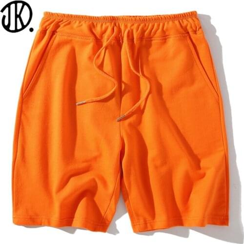 Mens Cotton Casual Shorts Candy Color Sports Pants Eastic Band Five-point Pant Loose Solid Summer Fitness Loose Short For Male