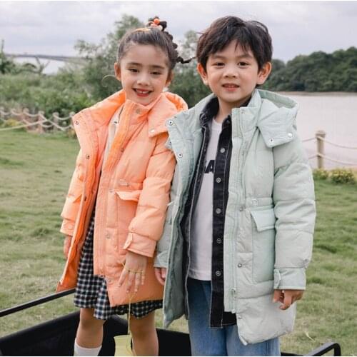 New Children Winter Jacket 2021 Girls Snowsuit Coat Hooded Parkas Warm Kids Outerwear Thicken Windproof Boy Clothes 4-10 Years