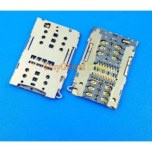 2pcs/lot Coopart New Sim Card Reader Connector Holder Socket replacement for Xiaomi Redmi Note 3 Pro / Redmi Note 4X