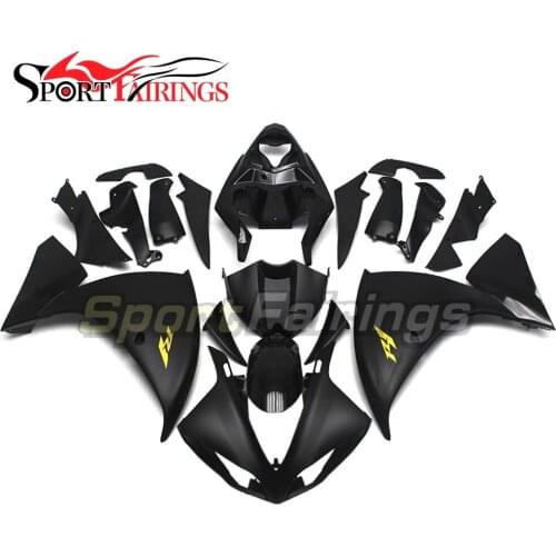 Full Fairings For Yamaha YZF1000 R1 09 10 11 2009 2010 2011 ABS Plastics Motorcycle Fairing Kits Bodywork Black Glod Decals