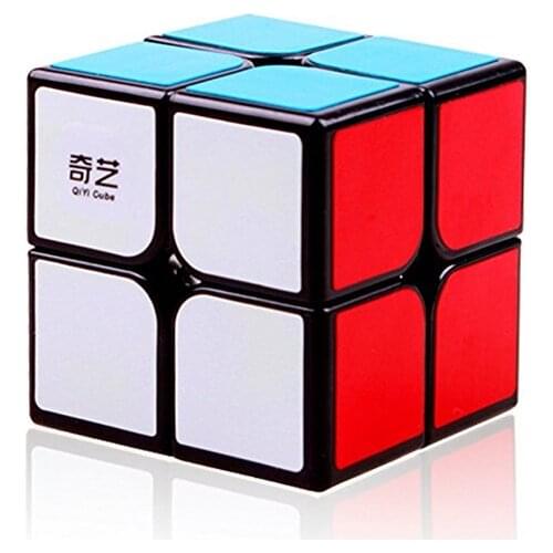 Qiyi Qidi 2x2 Speed Cube, Magic Cube 2x2x2 Puzzle Toys for Kids (Black)