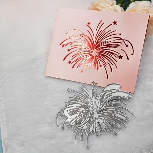 Romantic fireworks metal cutting die brand new 2019 embossing process embossing card making greeting card DIY