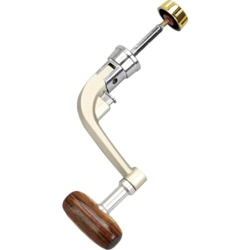 Fishing Reel Handle Spinning Reel Fold Handle Rocker Arm Wooden Crank Handle Accessories HA