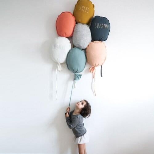 INS Cute Balloon Wall Hanging Ornament Nordic Hanging Decorations for Girl Baby Nursery Living Room Decor Cotton Kids Room Decor