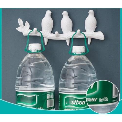 Nordic bird decoration rack creative wall hanging stereo art sculpture bird decoration home office portable Plastic hanger