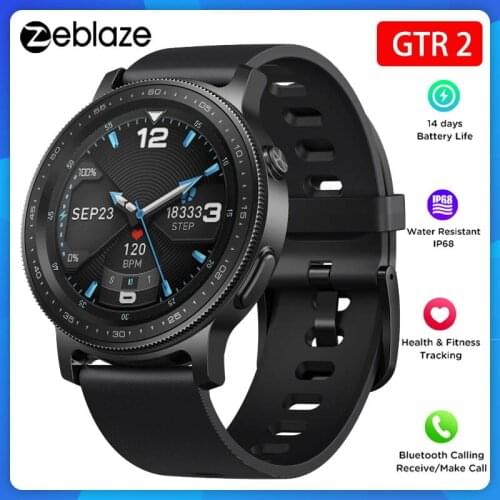 Zeblaze GTR 2 Men Smart Watch Dial Call IP68 Waterproof Sport Smartwatch Heart Rate SpO2 Blood Pressure Monitor Fitness Tracker