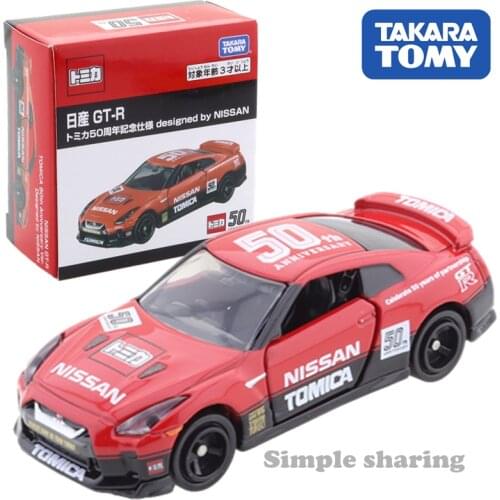 Takara Tomy Tomica 50th Anniversary Limited Nissan GT-R Scale 1/62 Car Hot Pop Kids Toys Motor Vehicle Diecast Metal Model