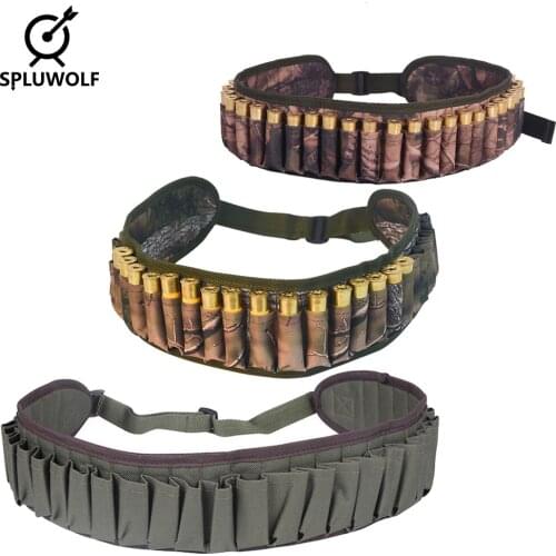 Military 30 Round Shell Bandolier Waist Bullet Cartridges Holster Paintball Hunting Tactical Belt