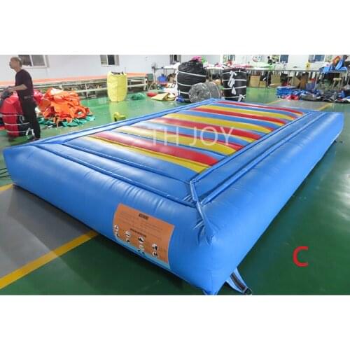 Free shipment to sea port!giant inflatable jumping pad,12*6m outdoor jump pad,good quality bouncer gym mat