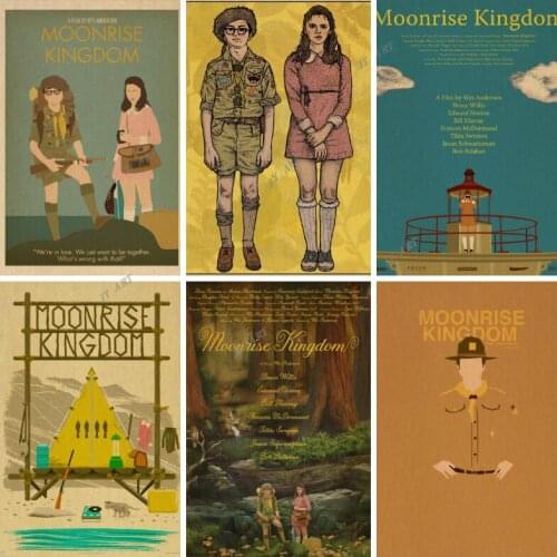 Wes Anderson Movie Moonrise Kingdom Retro Abstract Poster Wall Art Print Modern Style Canvas Painting Nordic Picture Home Decor