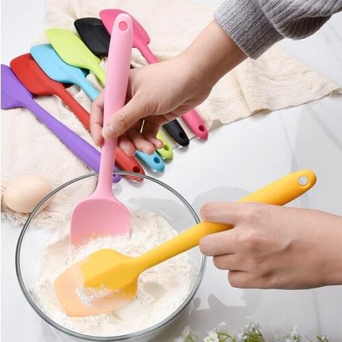 Cake Tools Kitchen Silicone Cream Butter Cake Spatula Mixing Batter Scraper Brush Butter Mixer Cake Brushes Baking Accessories