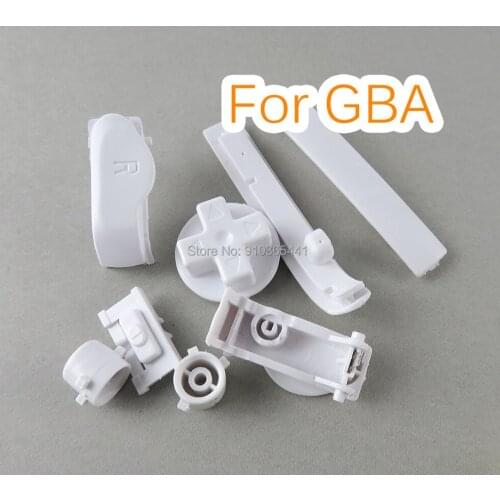 10sets/lot Multi-Color L R A B Buttons Keypads For Gameboy Advance GBA Buttons Frame For GBA D Pads Power ON OFF Buttons