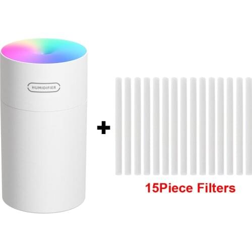 15Filter Ultrasonic Aroma Essential Oil Diffuser Home Fragrance Diffuser Portable 270ml Air Humidifier USB Maker Purifier