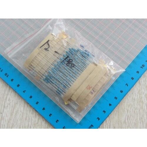 230pcs/lot High Quality DIP Colored ring 1/4W Resistor kit 12R-180R 23value*10pc 5% Metal Film Resistor pack
