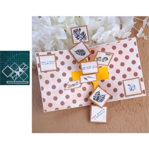 YaMinSaNniO 3D Explosion Metal Cutting Dies 2020 For Scrapbooking DIY Paper/photo Cards New Design Dies Template Craft Dies Cut