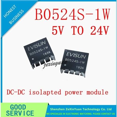 2PCS-10PCS B0524S-1W B0524S SIP-4 NEW DCDC isolation power module 5V to 24V