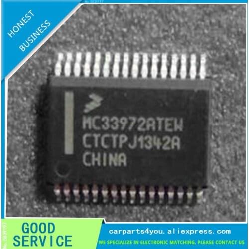 5PCS/LOT MC33972 MC33972ATEW MC33972TEW SSOP-32 Car Computer Board Chips for Golf 7 turn signal chip Auto Chips ICs