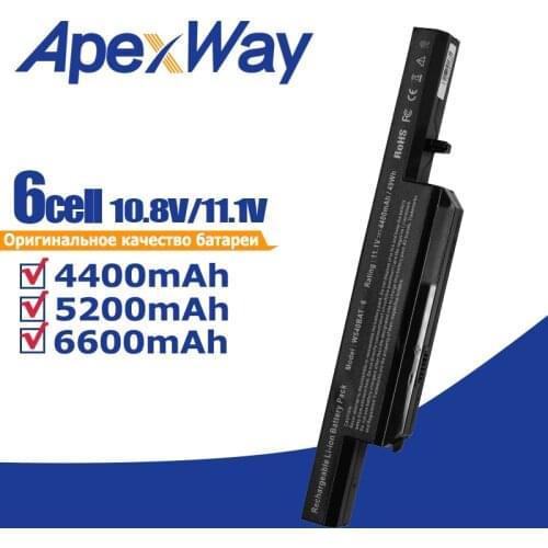 6 Cells Laptop Battery for Clevo W540BAT-6 W540BAT 6 W550EU W550SU W155EU W155U W545EU