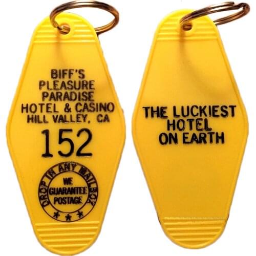 BACK TO THE FUTURE 2 inspired Biffs Pleasure Paradise Keytag, keyfob