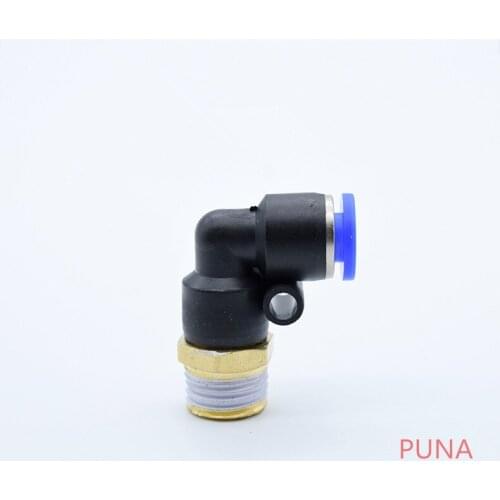 Free shipping 20Pcs 6mm Push In One Touch Connector 1/8" Thread Pneumatic Quick Fittings PL6-01