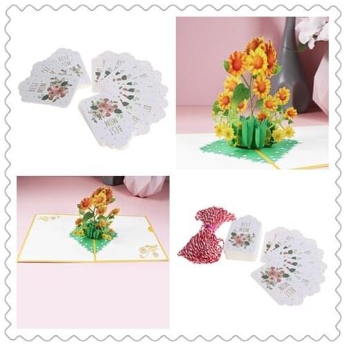 50pcs/set Best Mom Mothers Day Tag Garment Label Paper Tag Gift Tag