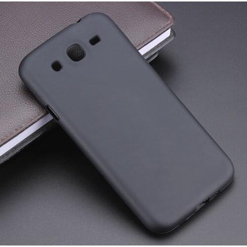 Black Gel TPU Slim Soft Anti Skiding Case Back Cover For Samsung Galaxy Mega 5.8 i9150 i9152 Phone Rubber silicone Bag