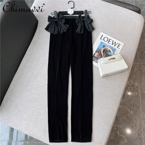 Chimavvi Women's Velvet Trousers