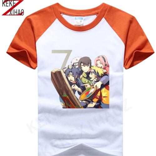 Kids Fashion Cotton Anime T Shirt Summer Boys Girls T-Shirts Children Cartoon Print T Shirts Baby Child Tops Clothing Tee 3T-8T