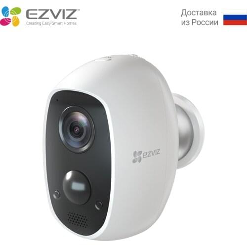 EZVIZ Security Camera Battery 100% Wire-Free 1080p Two Way Audio PIR Motion Detection 25ft Night Vision Outdoor Camera C3A