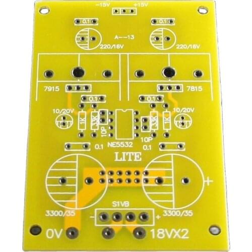 LITE A-13 PCB Power Amplifier Active Servo Regulated Power Supply Board +-15V/1A Output For Audio Amp