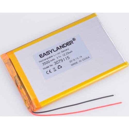 3500 mah tablet pc battery Lithium Polymer Li-Po li ion Rechargeable Batteries 3079115 3.7v FOR Prestigio MultiPad PMP3077C